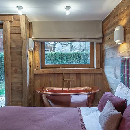 Duplex Renove Au Coeur De Megeve, 3 Chambres, Cheminee, Terrasse, Equipements Modernes. - Fr-1-569-72 Apartmán Megève