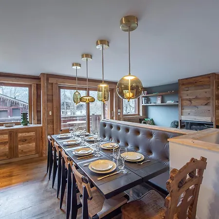 Daire Duplex Renove Au Coeur De Megeve, 3 Chambres, Cheminee, Terrasse, Equipements Modernes. - Fr-1-569-72 Megève