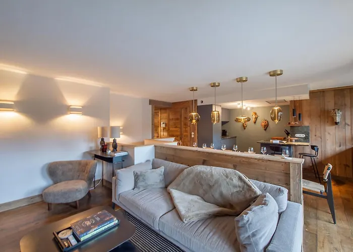 Duplex Renove Au Coeur De Megeve, 3 Chambres, Cheminee, Terrasse, Equipements Modernes. - Fr-1-569-72 Lägenhet *
