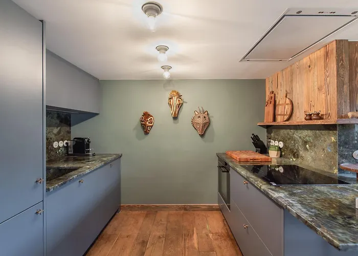 Duplex Renove Au Coeur De Megeve, 3 Chambres, Cheminee, Terrasse, Equipements Modernes. - Fr-1-569-72 Lägenhet *